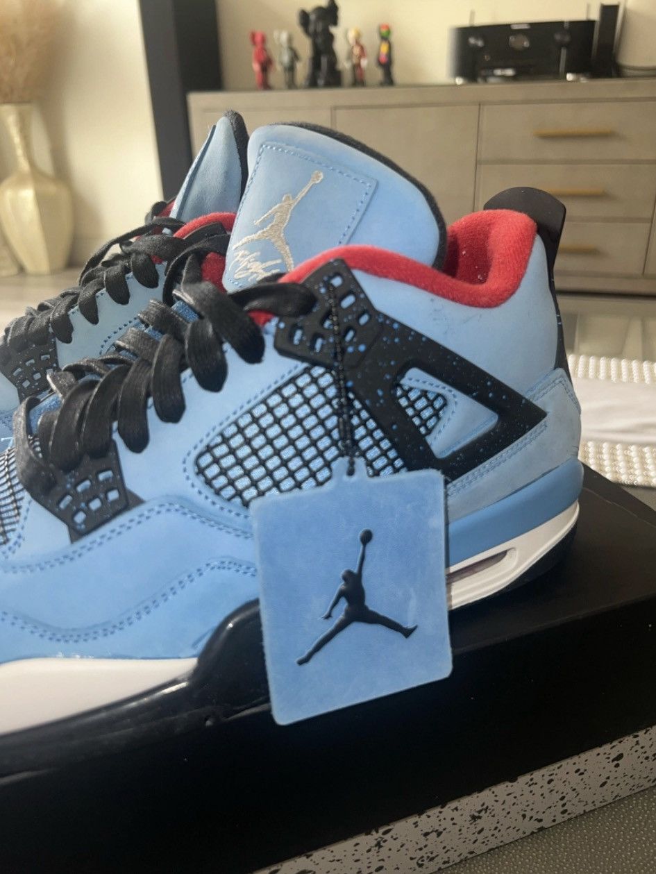 Jordan Brand × Travis Scott Nike Air Jordan 4 Retro Travis Scott Cactus Jack University Size US 12 / EU 45 - 3 Thumbnail