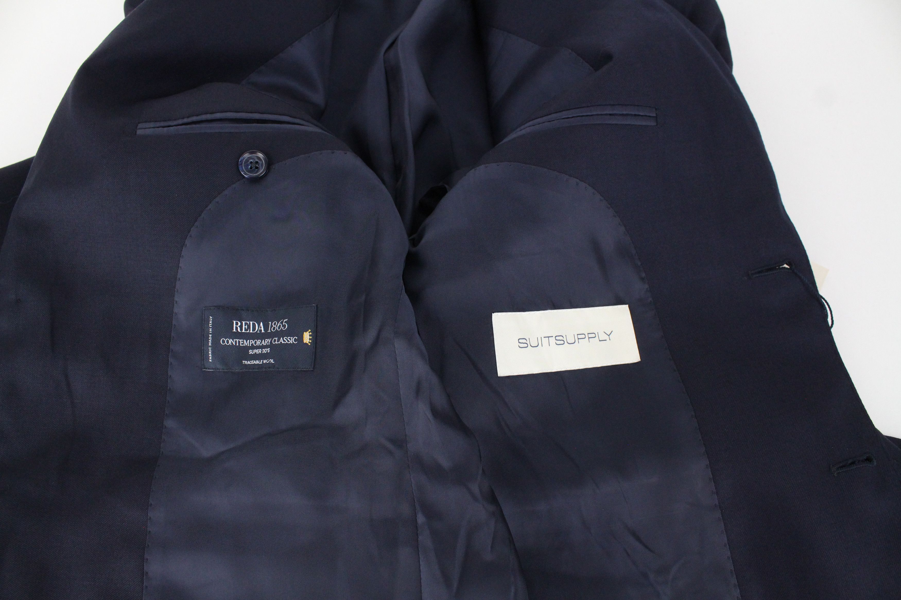 Suitsupply LA SPALLA UK36R Blue Wool 2 Piece Suit 67482 Size 36R - 12 Thumbnail