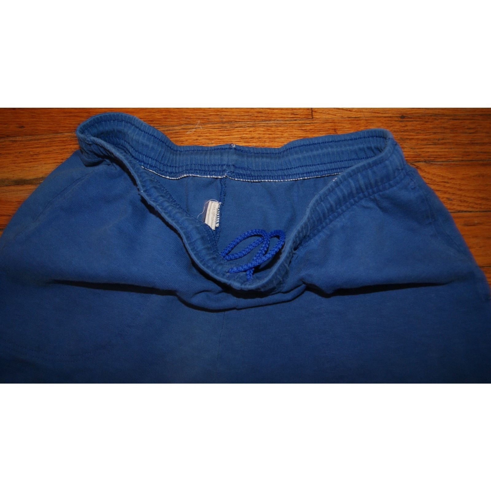 Starter VTG STARTER Blue Small Sweat Shorts USA Made Drawstring RARE Size US 30 / EU 46 - 4 Thumbnail