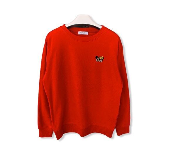 image of Mickey Mouse Cartoon Sweatshirt, Men's (Size Medium)