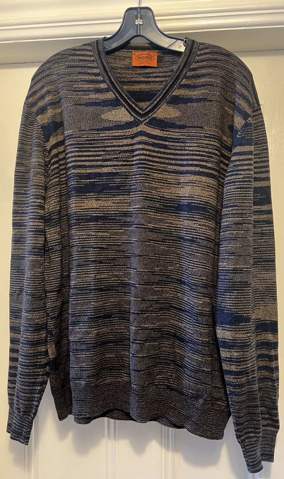 Missoni Authentic Missoni made in Italy wool striped sweater 54 XL Size US XL / EU 56 / 4 - 1 Thumbnail
