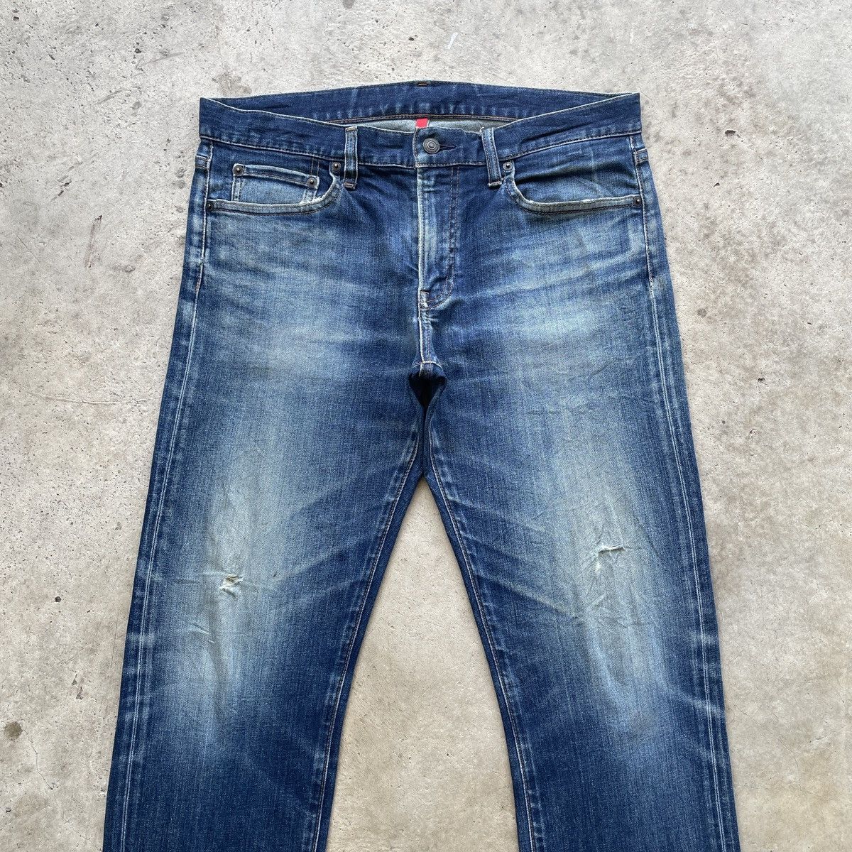 Japanese Brand W34 Vintage Distressed Jeans Japanese Faded Denim Pants Size US 34 / EU 50 - 3 Thumbnail