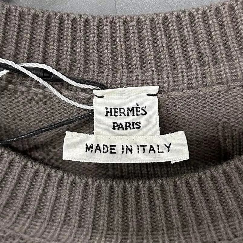 Hermes HERMES Brown Wool Twill H Sweater 36 Size XS / US 0-2 / IT 36-38 - 5 Thumbnail