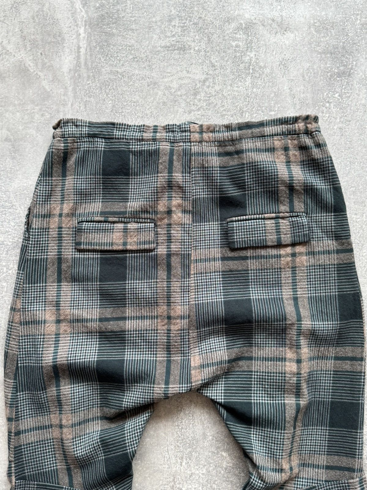 Rundholz RUNDHOLZ Check Dropped Crotch Wool/Cotton Trouser Size US 34 / EU 50 - 6 Thumbnail