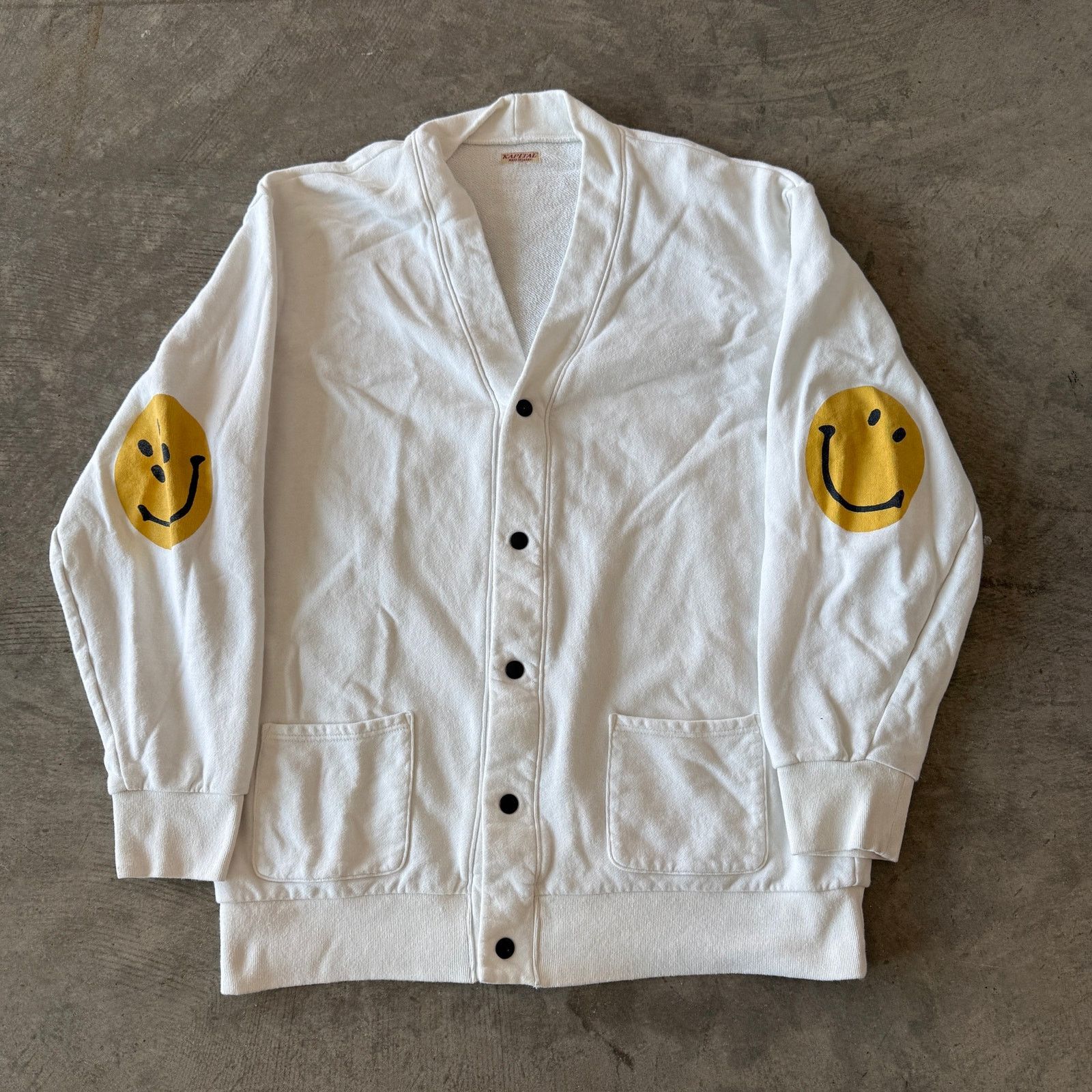 トップス Kapital Smiley Patch Sweat Size 1 Kapital Smiley Patch Sweater | Grailed