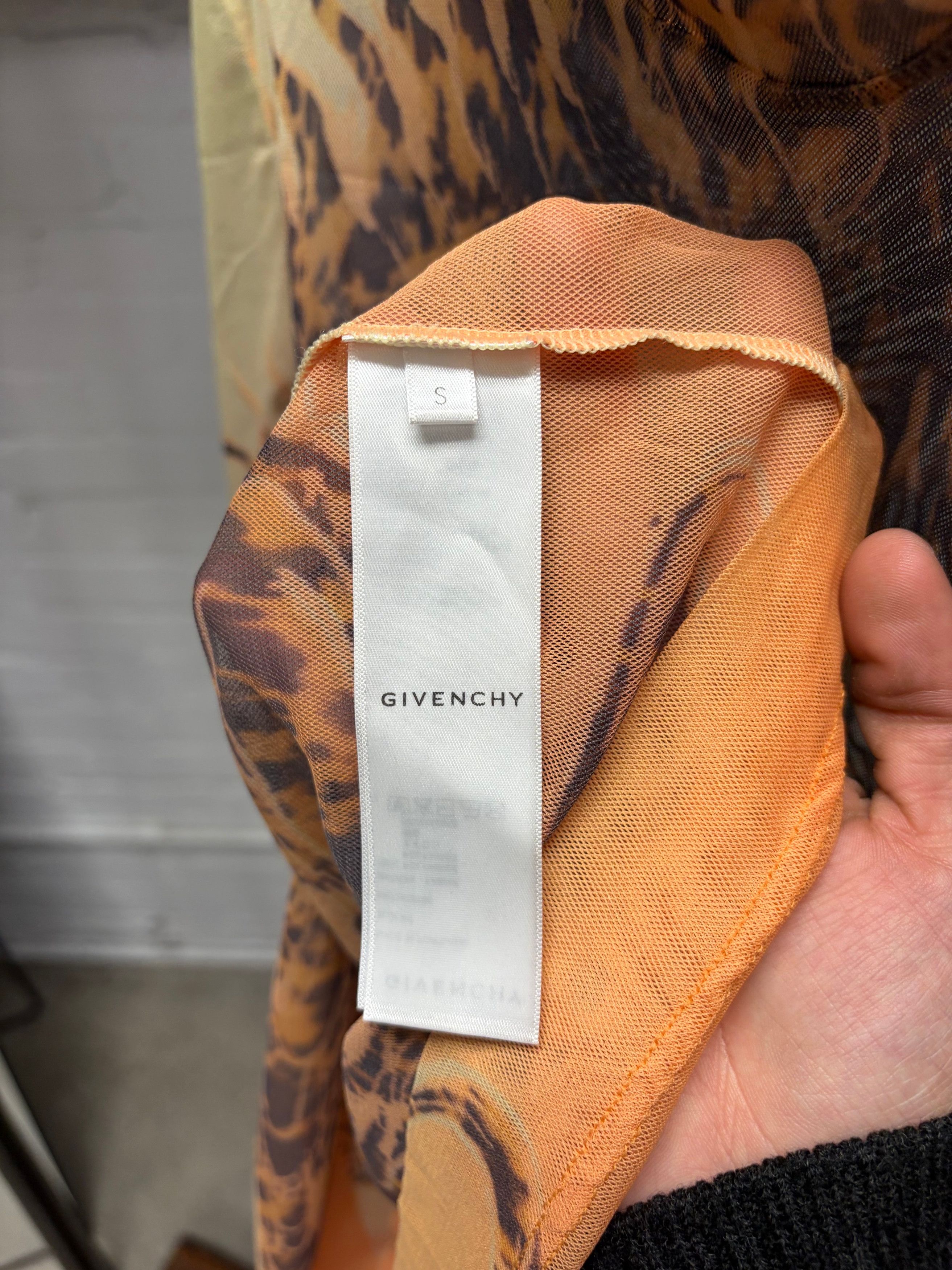 Givenchy AW2021 Givenchy by Matthew Williams ‘Marble Sun’ Mesh Long Sleeve Shirt Size US S / EU 44-46 / 1 - 5 Thumbnail