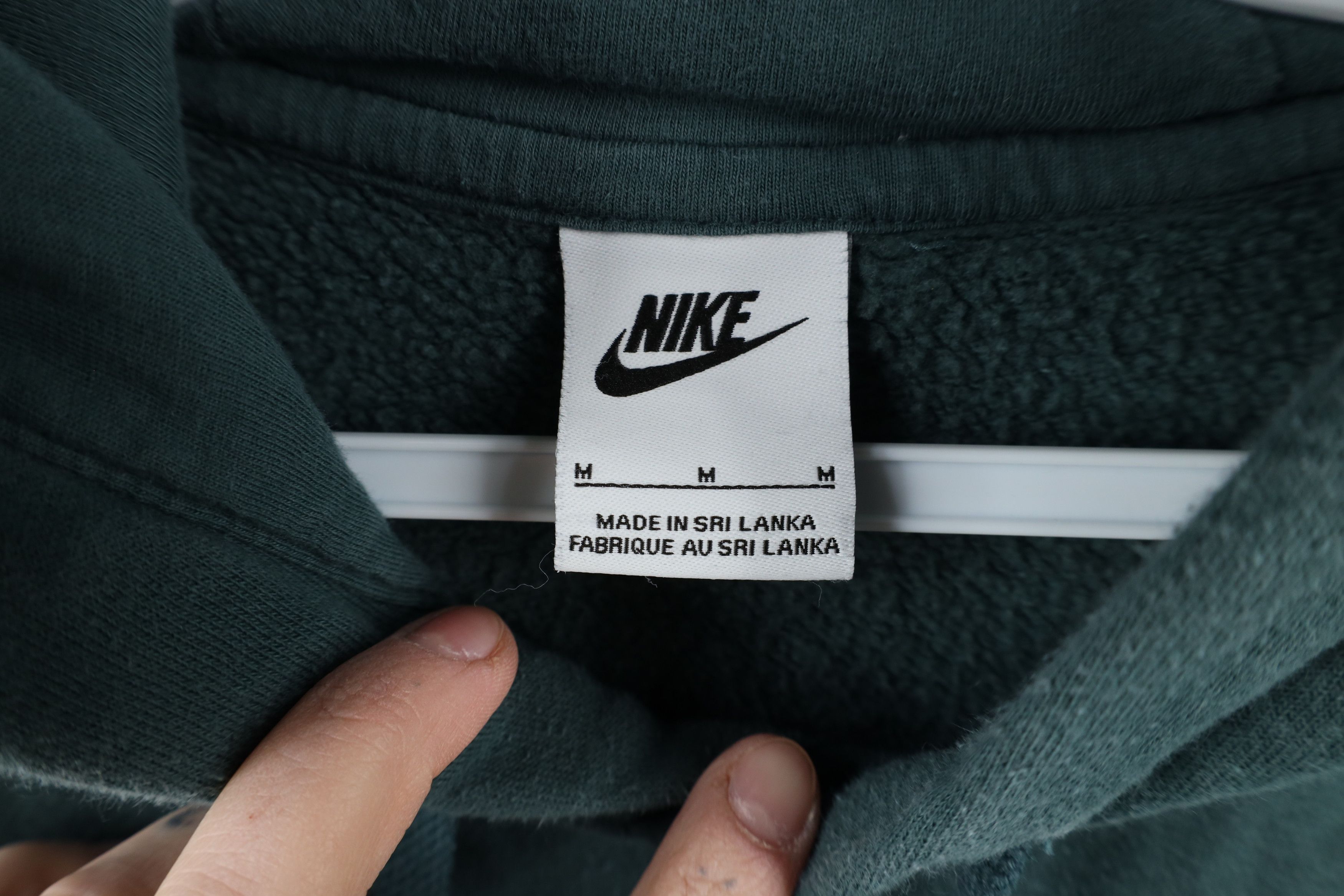 Nike × Vintage Vintage Nike Sportswear Scott Mini Swoosh Hoodie Green Size US M / EU 48-50 / 2 - 6 Thumbnail