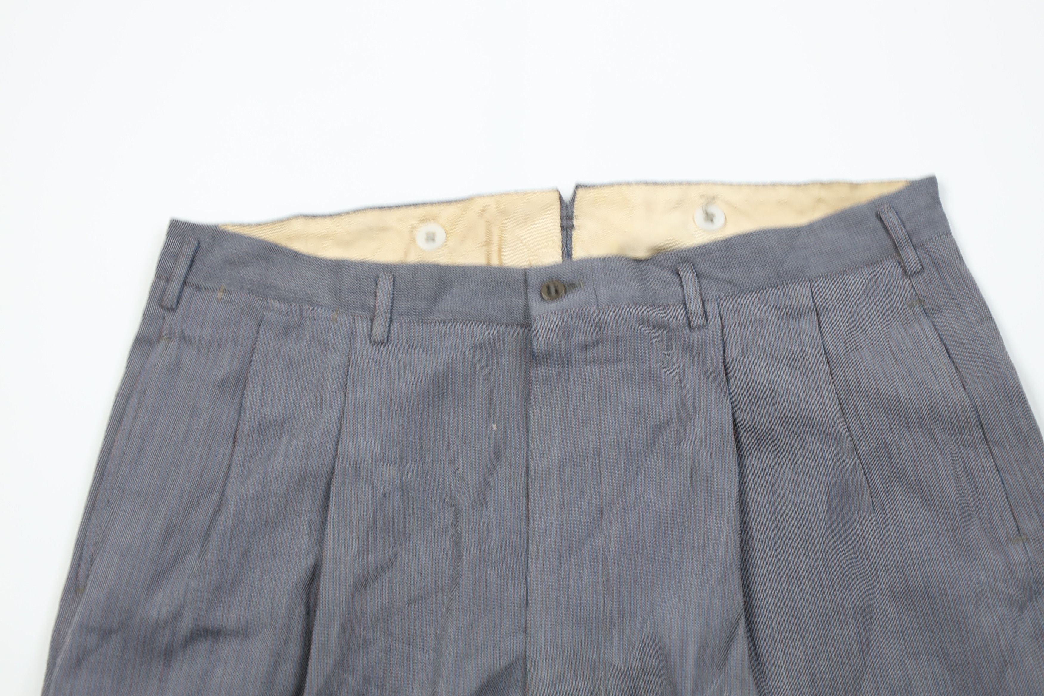 Vintage Vintage 50s Hollywood Regency Gabardine Heavy Chino Pants Size US 34 / EU 50 - 2 Thumbnail