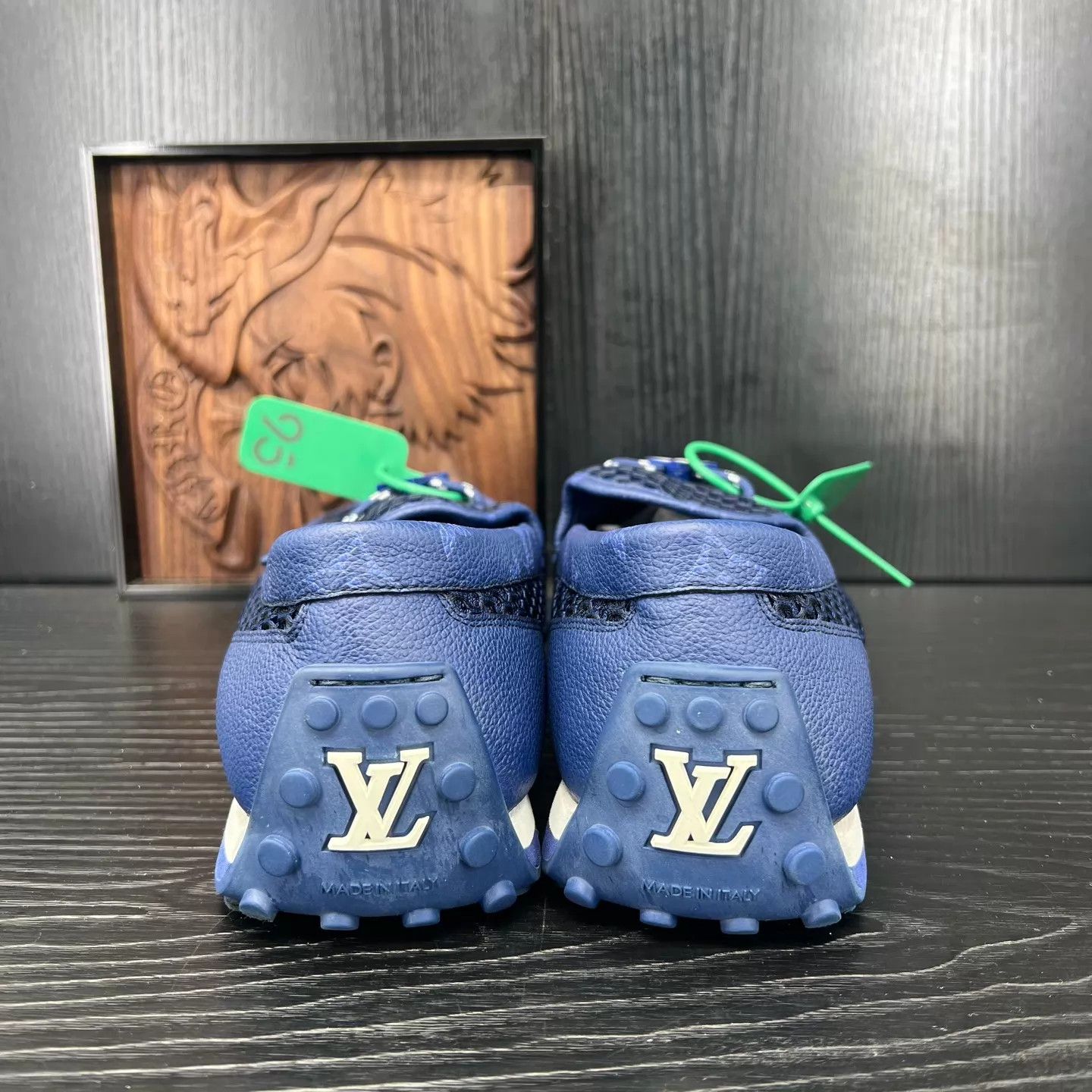Louis Vuitton LV Racer Blue Mesh 9/43 Worn 2-3x Size US 10 / EU 43 - 5 Thumbnail
