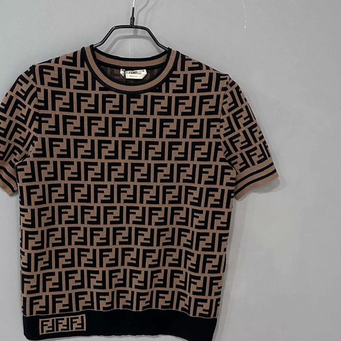 Fendi FENDI FF monogram knit short-sleeve 40 Size S / US 4 / IT 40 - 2 Thumbnail