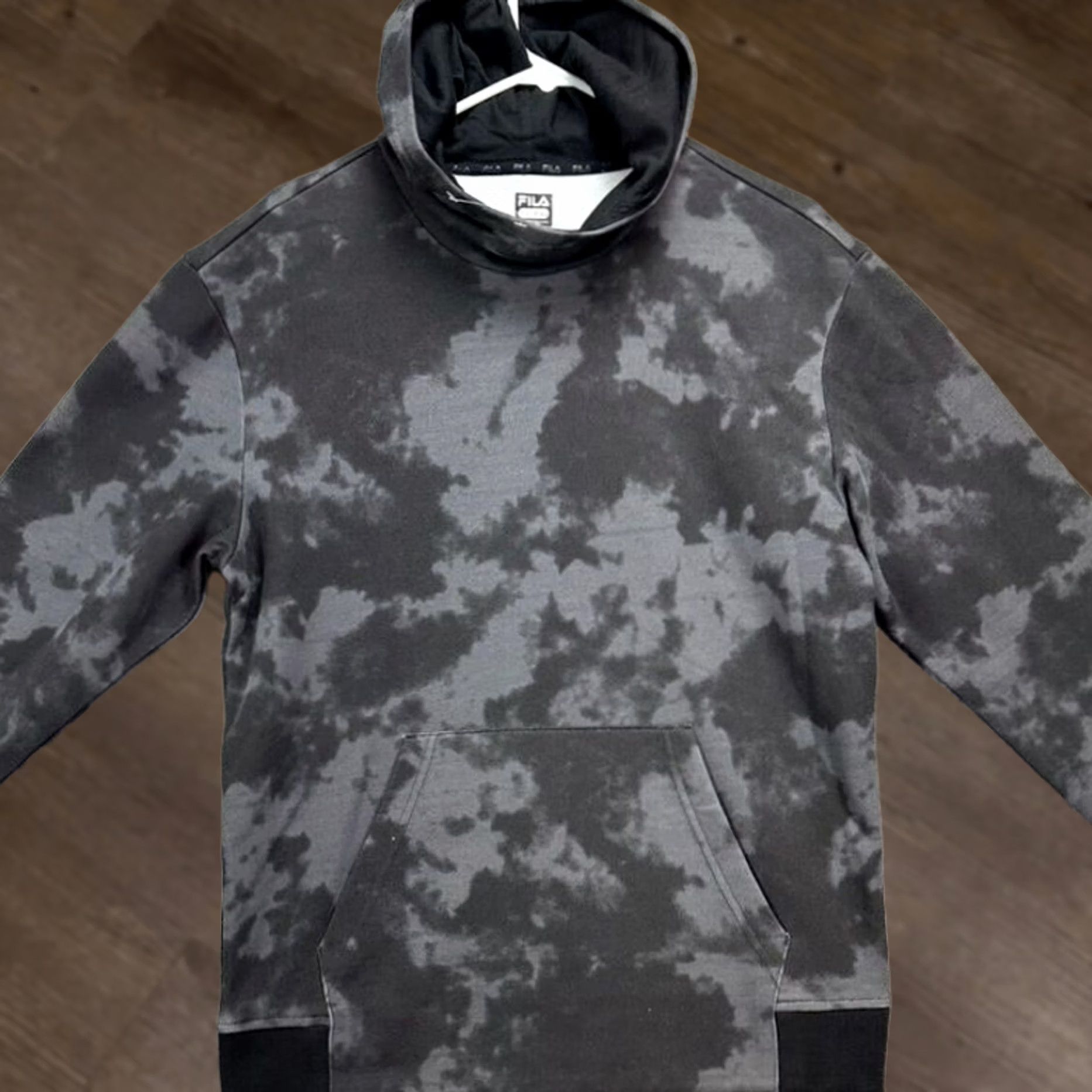 Fila FILA Sport Hoodie Sweatshirt Mens Small Gray Tie Dye Pullover Logo Hoodie Pockets KNIT Casual New without Tags Size US S / EU 44-46 / 1 - 1 Thumbnail