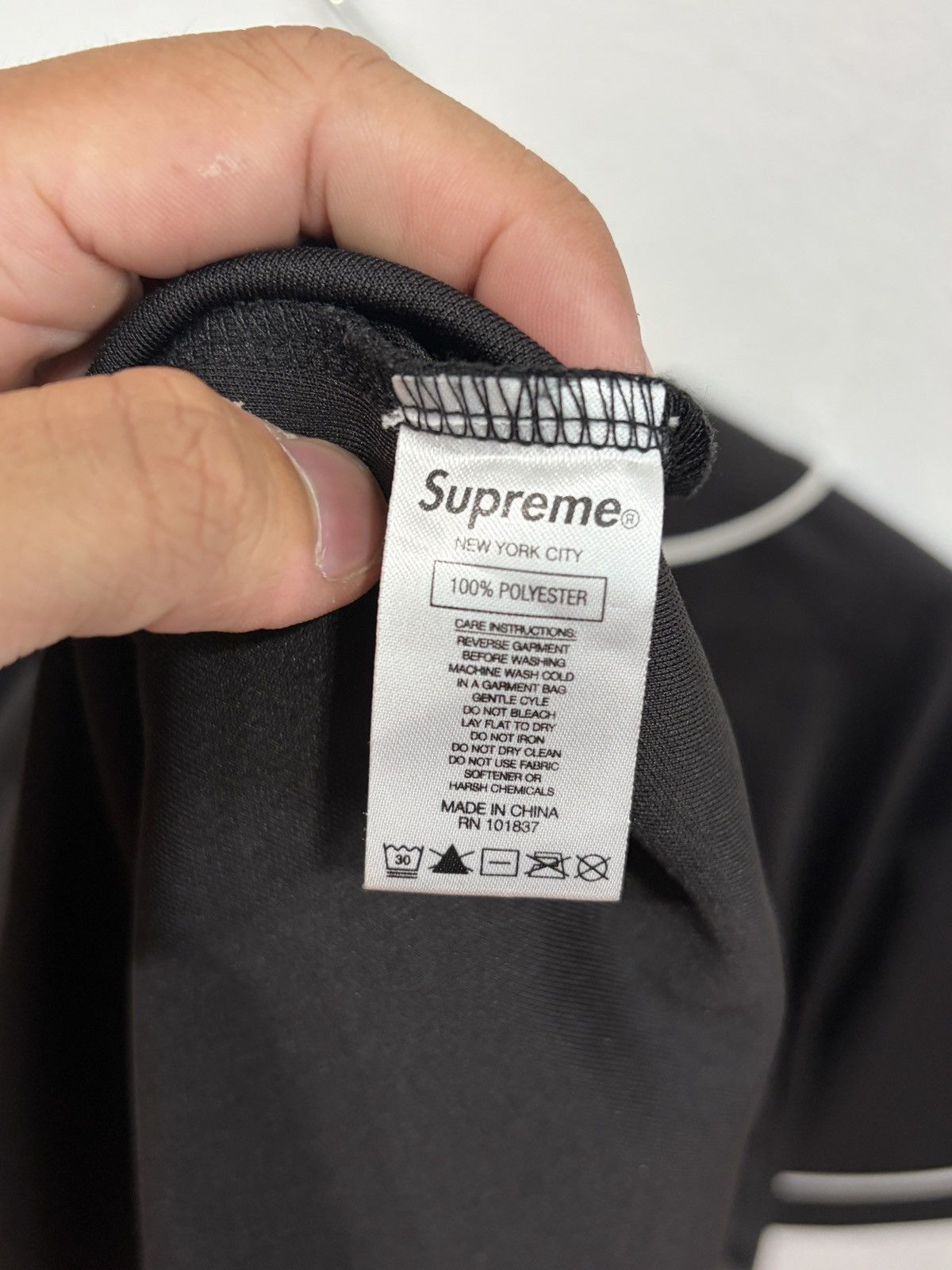 Supreme Supreme Rhinstones Baseball Black Jersey Size US L / EU 52-54 / 3 - 7 Thumbnail