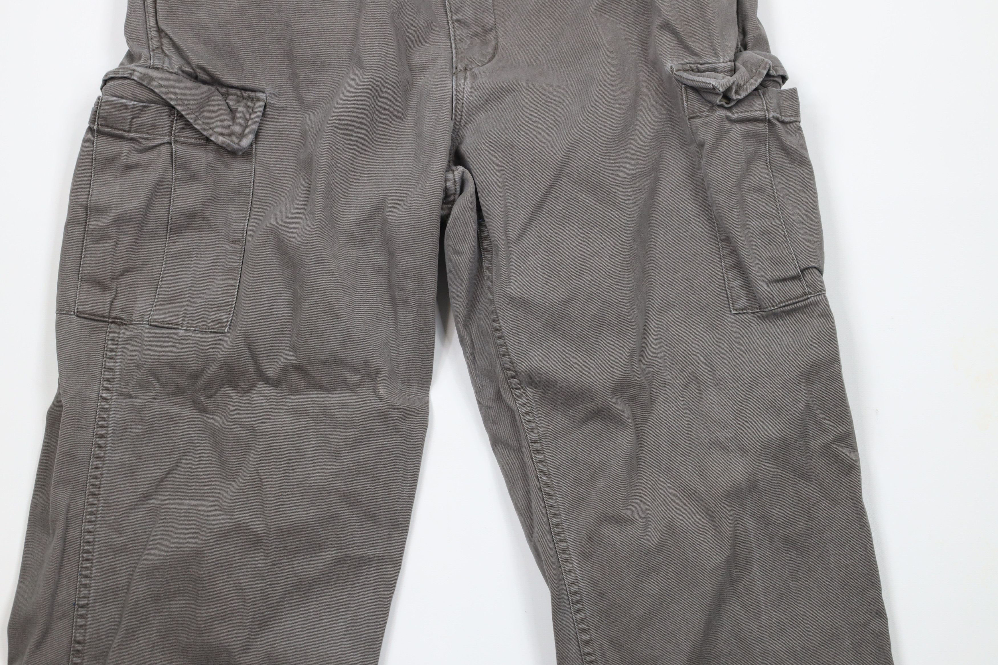 Cabelas × Vintage Vintage Cabelas Wide Leg Military Cargo Pants Gray Cotton Size US 36 / EU 52 - 3 Thumbnail