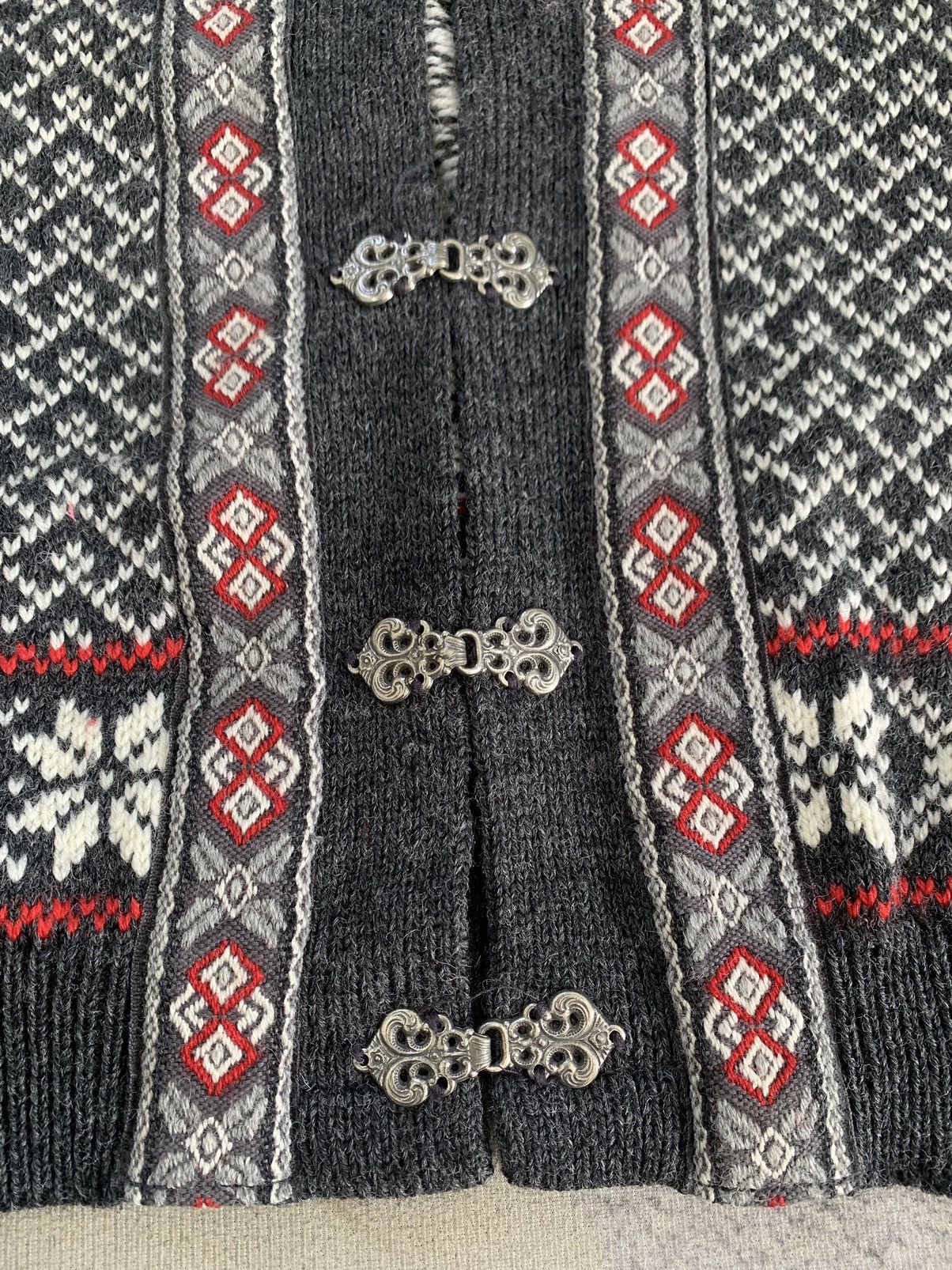 Art Comes First Nordstrikk Art Pattern Knit Sweater Jacket Made in Norway Size US S / EU 44-46 / 1 - 5 Thumbnail