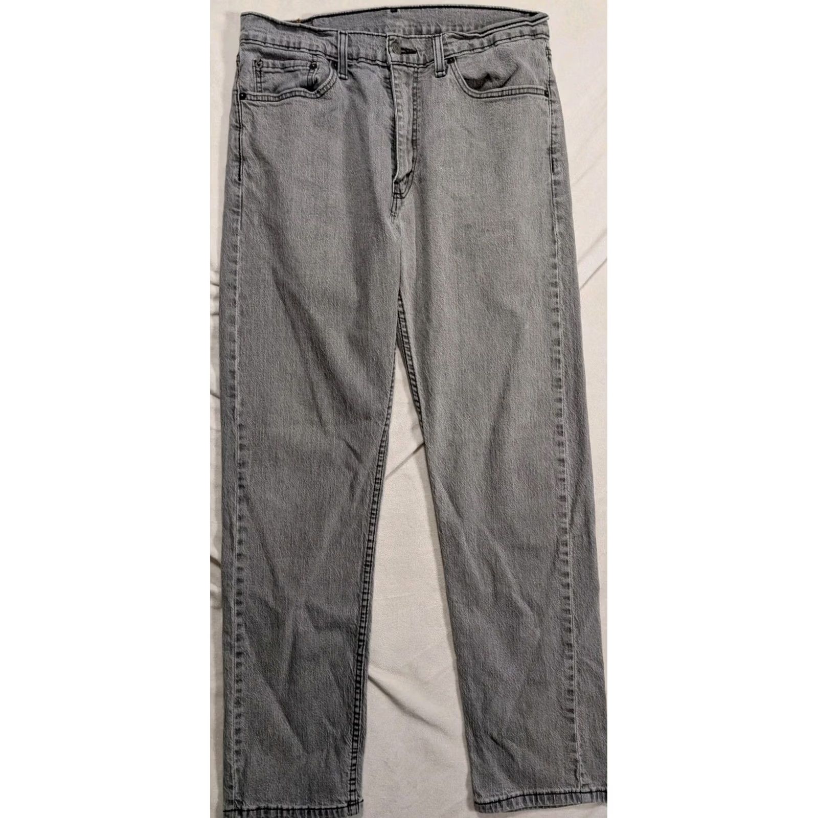Levi's Levi's 505 Jeans Mens 32x30 Black Regular Straight Denim Pants Logo USA 5-Pocket Belts Loops Vintage: No Size US 32 / EU 48 - 2 Thumbnail
