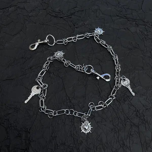 Jewelry Metal Pants Chain – Y2K Punk Waist Hanging Accessory Size ONE SIZE - 3 Thumbnail