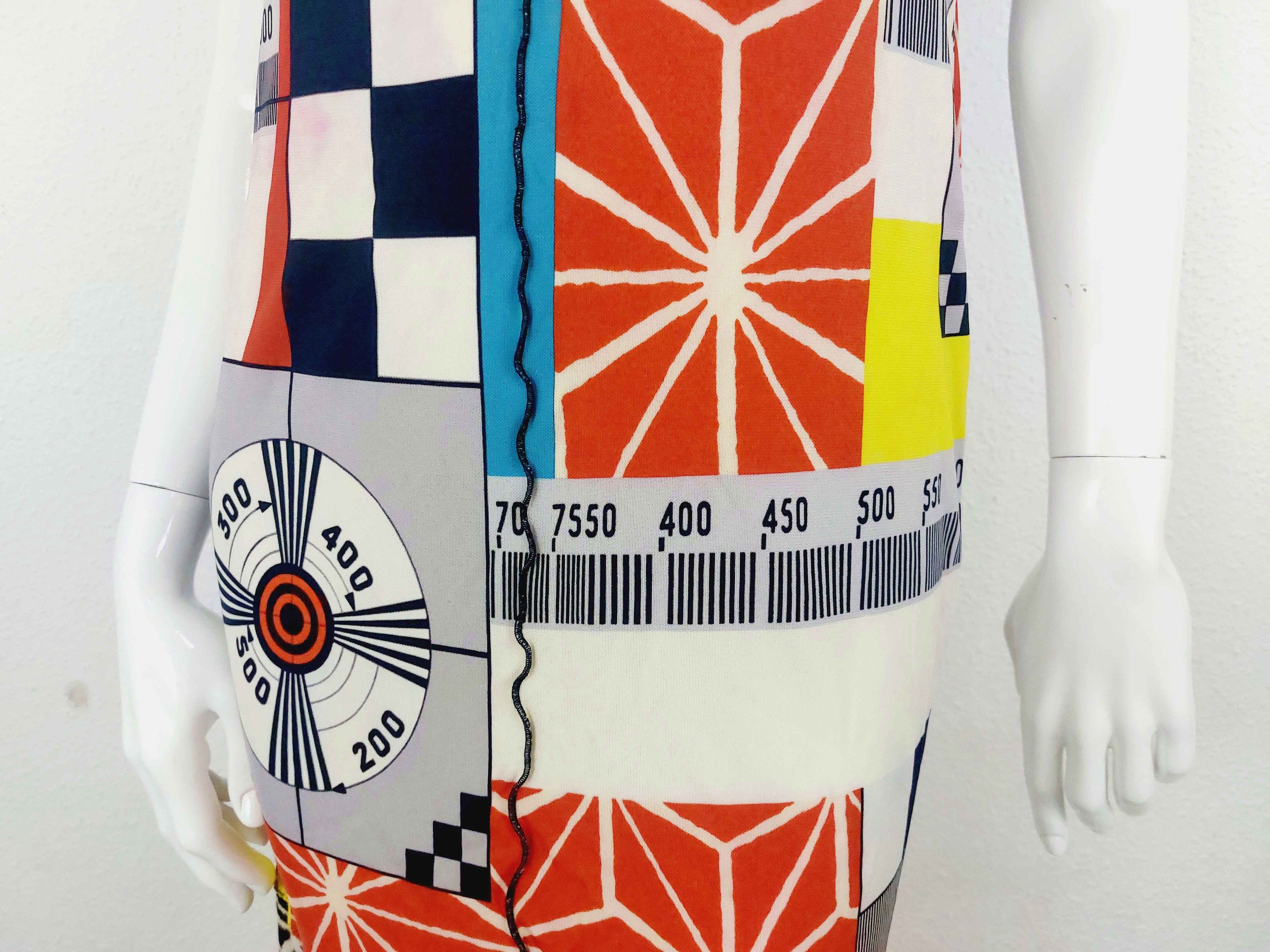 Jean Paul Gaultier Jean Paul Gaultier Scale Numeric Numbers Math Midi Dress Size M / US 6-8 / IT 42-44 - 5 Thumbnail