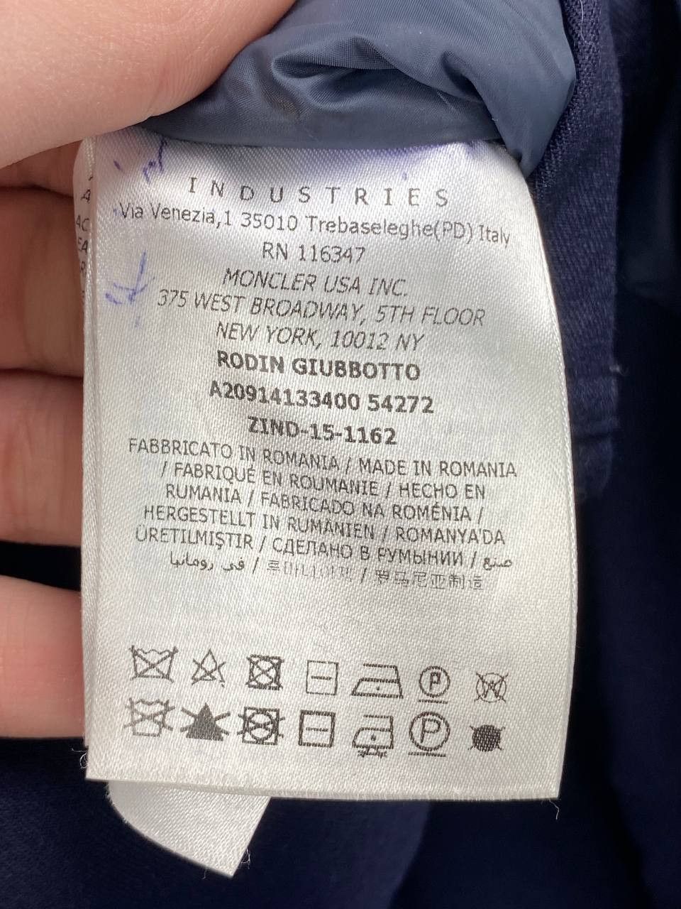 Moncler Moncler Rodin Wool Down Jacket Men Size L Blue Size US L / EU 52-54 / 3 - 3 Thumbnail