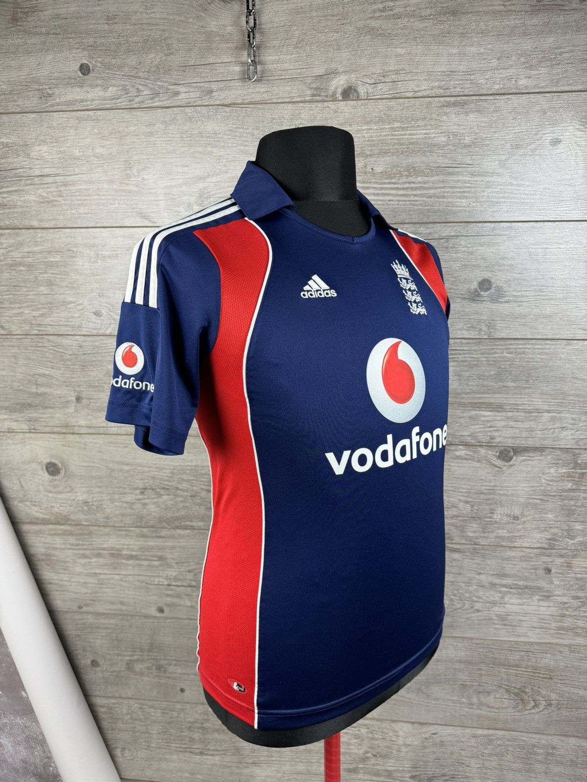 Maillot Angleterre Cricket Admiral Vodafone Vintage - Taille M - Polyester
