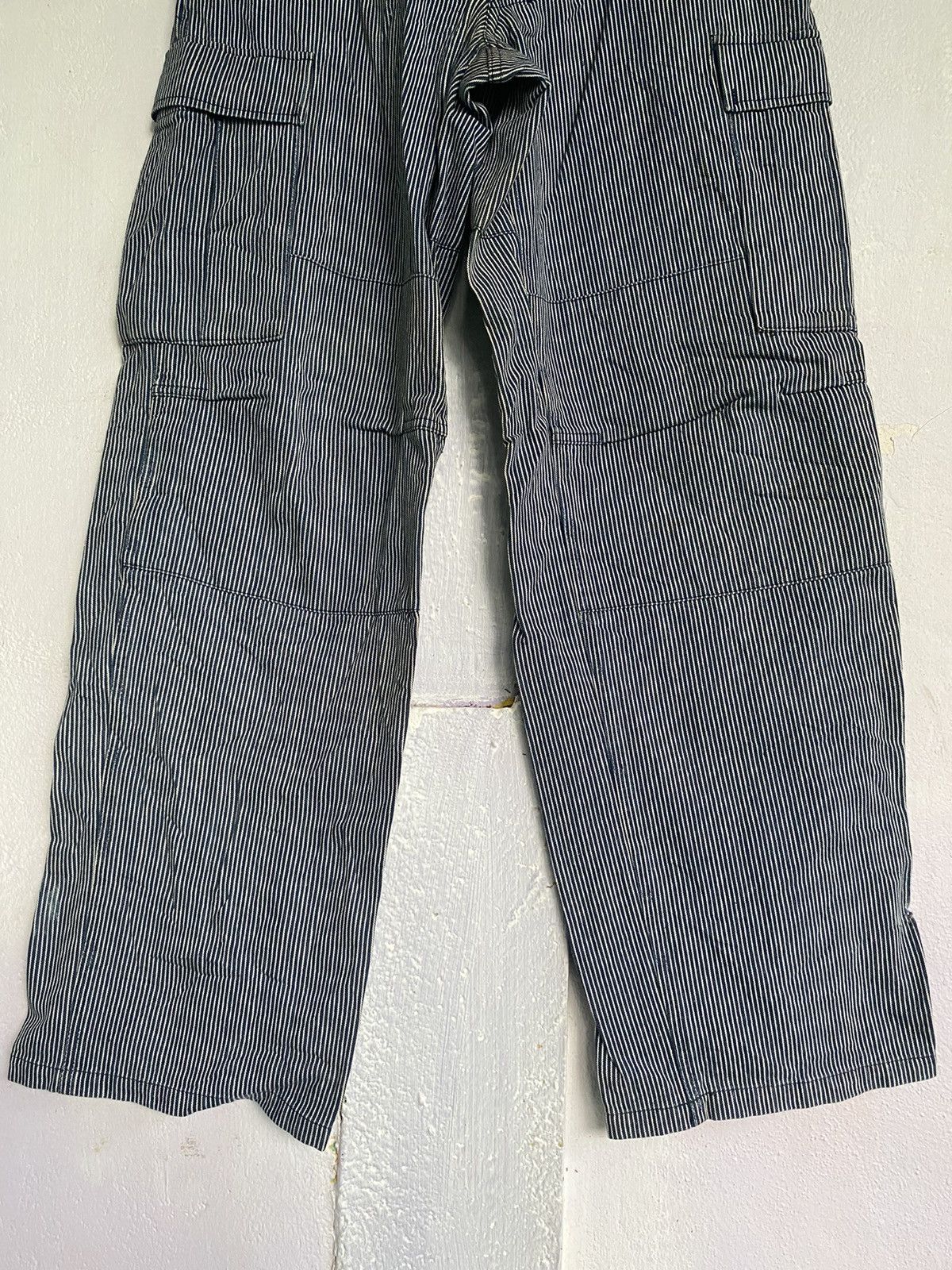 Octopus Octopus Army Cargo Blue Stripes Multiple Pocket Pants Size US 30 / EU 46 - 4 Thumbnail