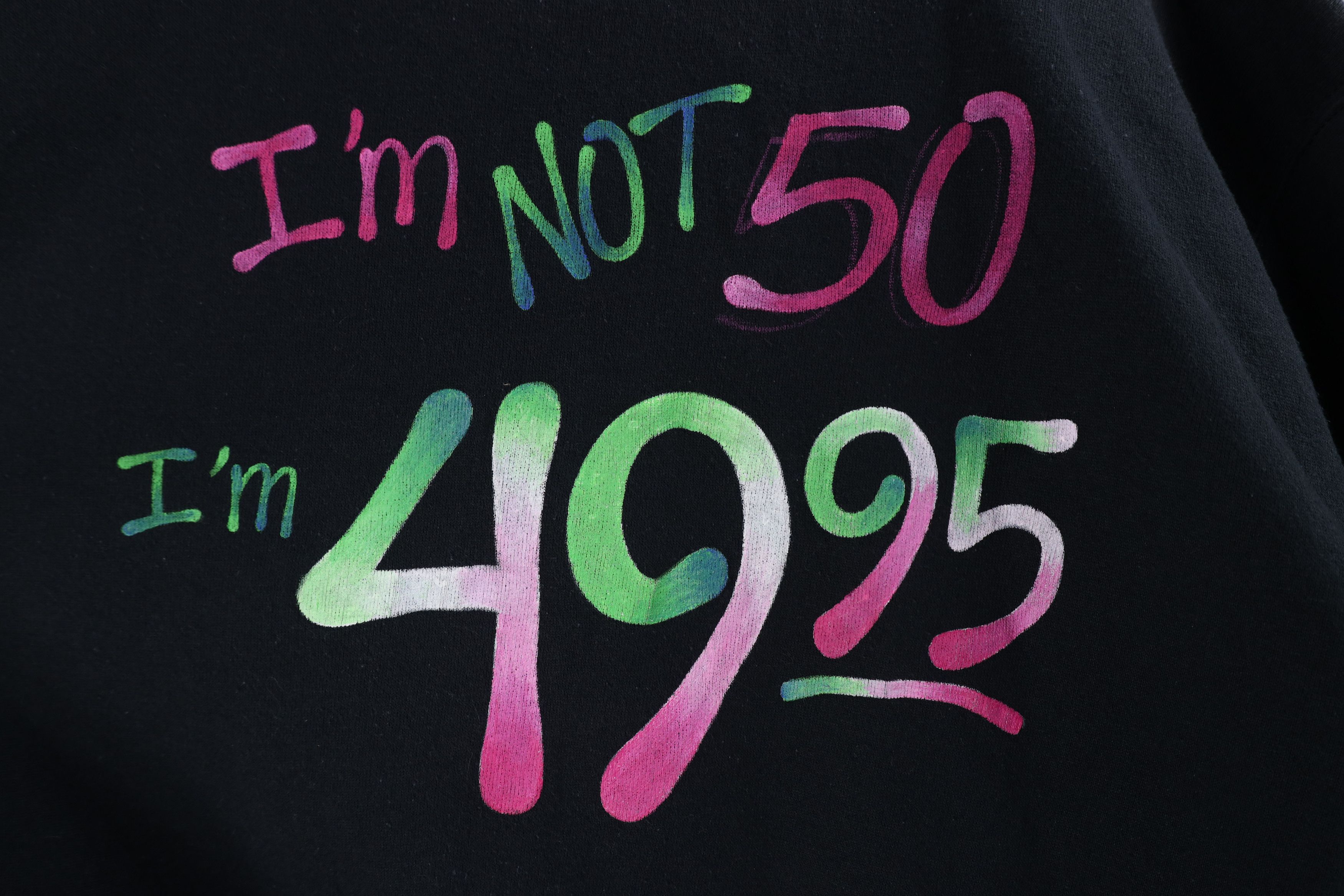 Vintage Vintage 90s 50th Birthday I'm Not 50 I'm 49.95 Sweatshirt Size US L / EU 52-54 / 3 - 4 Thumbnail