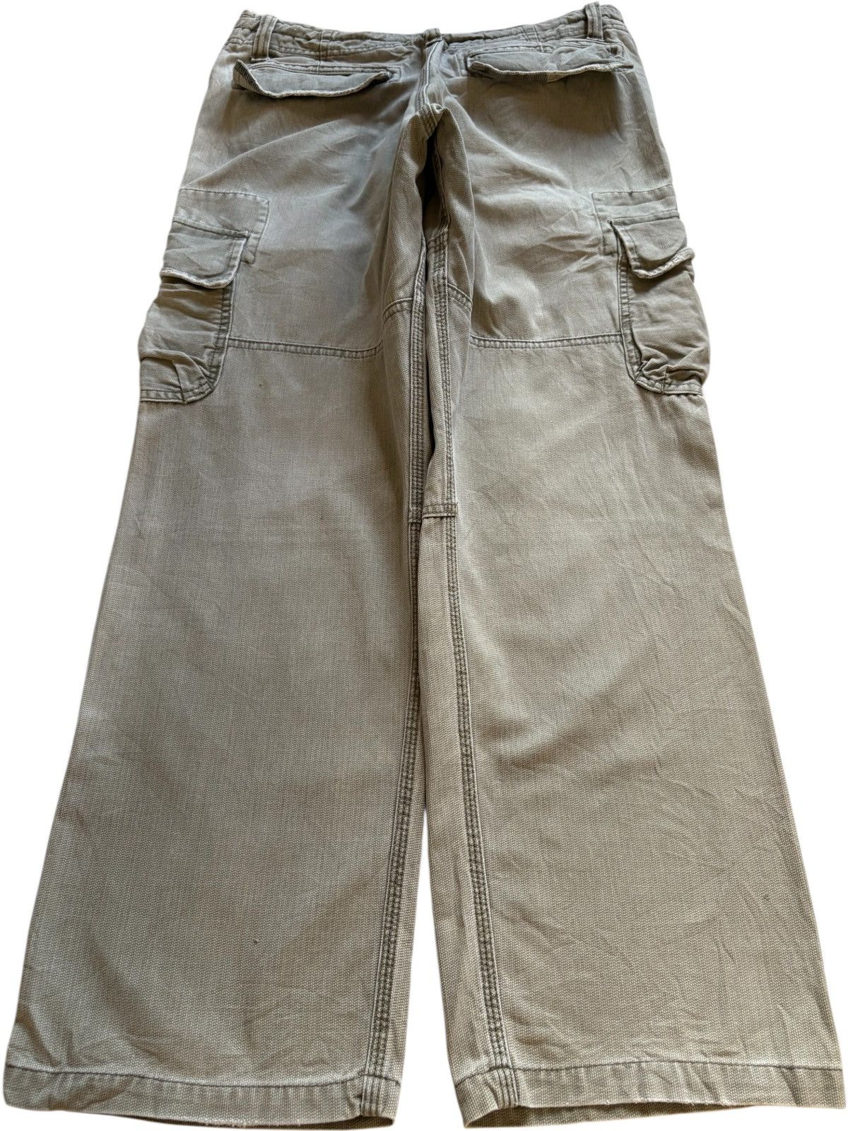 JNCO × Japanese Brand Vintage Japanese Brand Green Cargo Loose Baggy Jeans Size US 31 - 2 Thumbnail