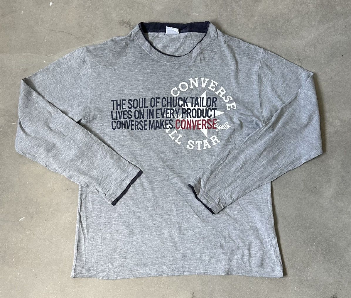 Converse VINTAGE CONVERSE CHUCK TAYLOR TWO LAYER LS TEE Size US M / EU 48-50 / 2 - 1 Thumbnail