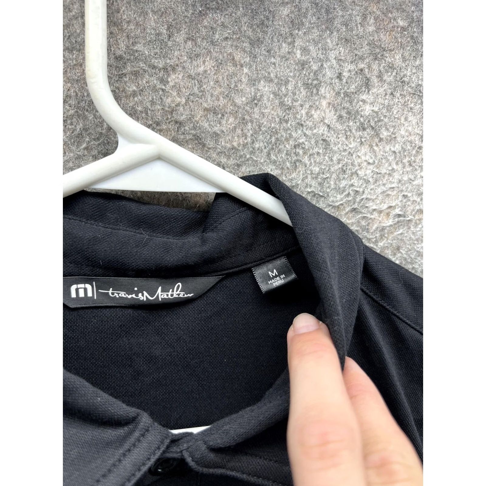 TravisMathew TravisMathew Polo Shirt Mens M Black Stripe Golf Casual Short Sleeve Shirt Mens Black Stripe Polo Shirt Size US M / EU 48-50 / 2 - 2 Thumbnail