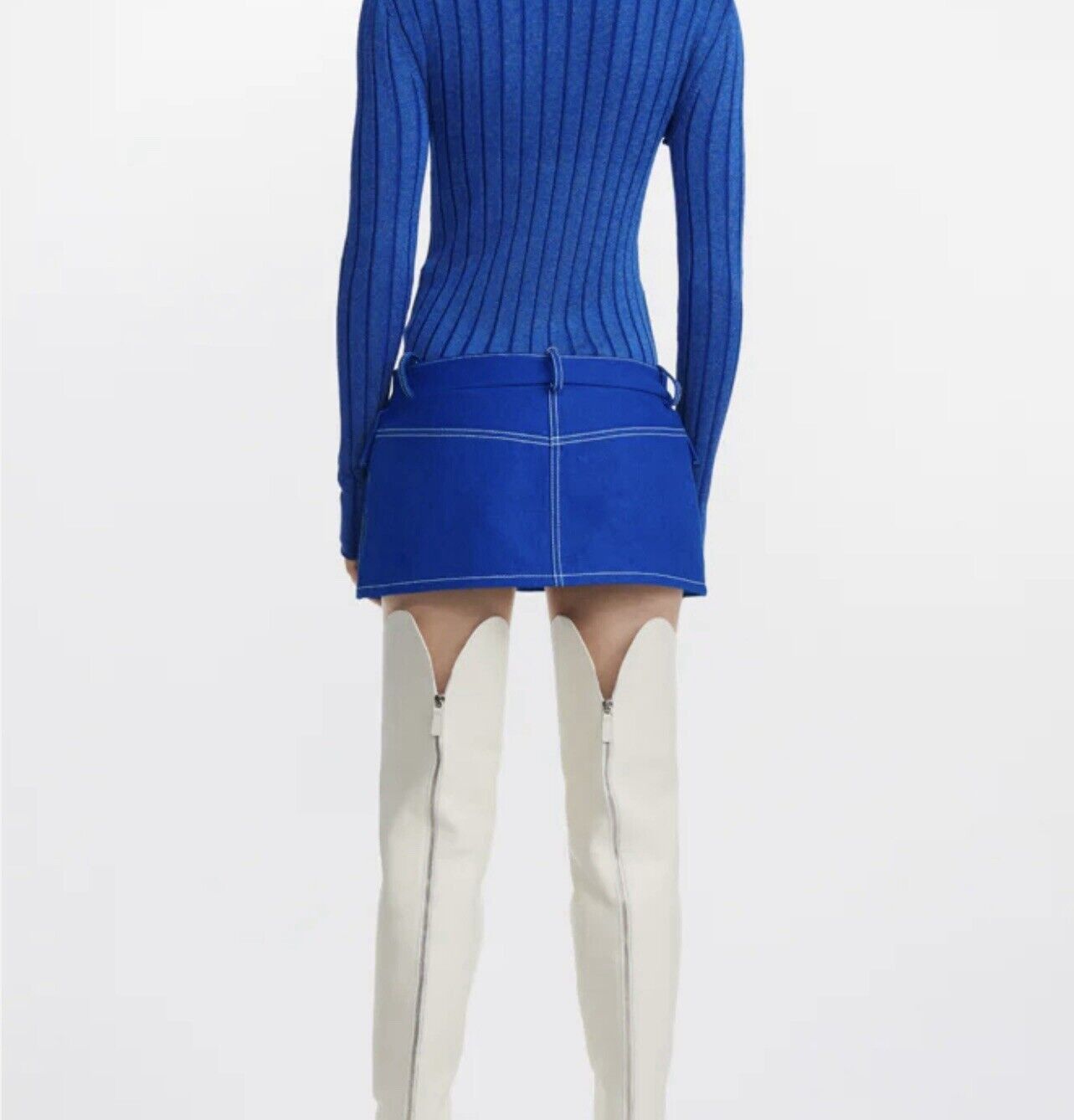 Dion Lee Denim Cargo Mini Skirt Size 26" / US 2 / IT 38 - 7 Thumbnail