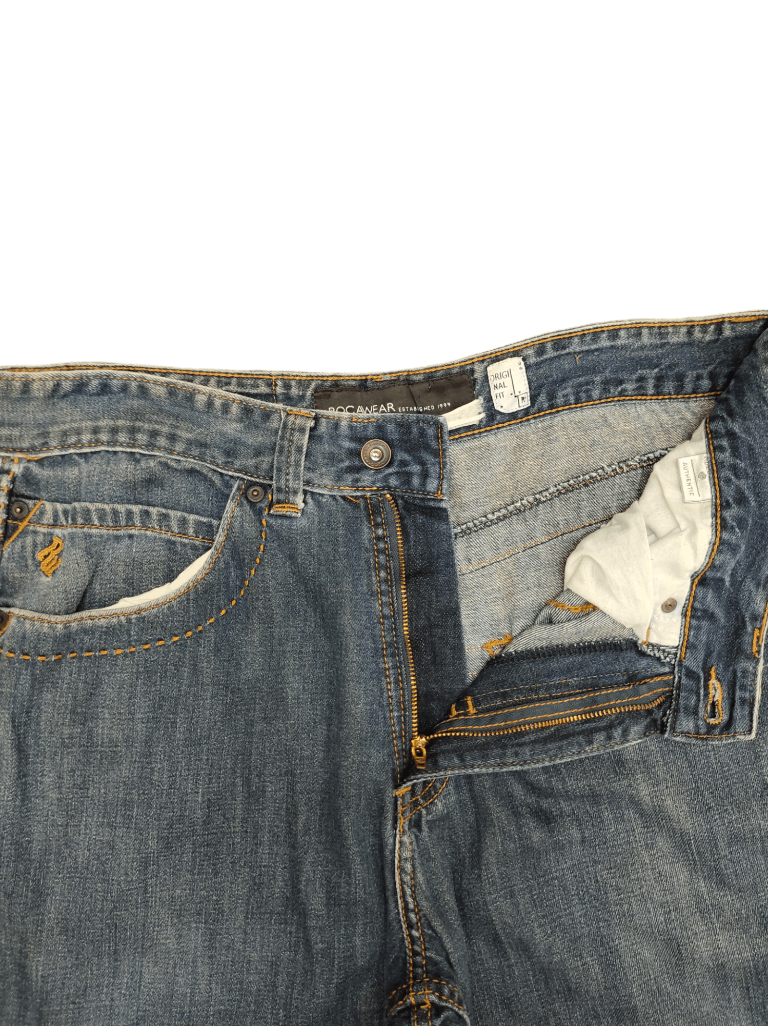 Rocawear Baggy Jeans Rocawear Denim Wide Loose Y2k Streetwear Jnco Size US 34 / EU 50 - 15 Thumbnail