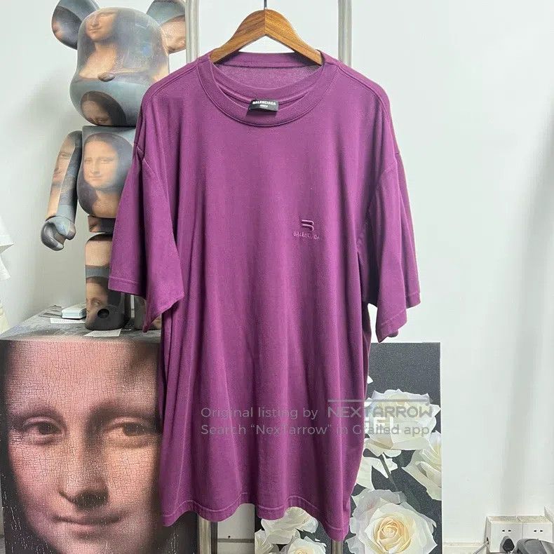 Balenciaga Balenciaga Double hook embroidery short-sleeve Size US XXS / EU 40 - 1 Thumbnail