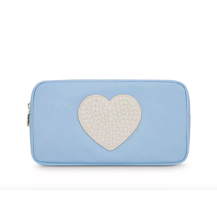 Designer STONEY CLOVER LANE Classic Small Pouch In Periwinkle Pearl