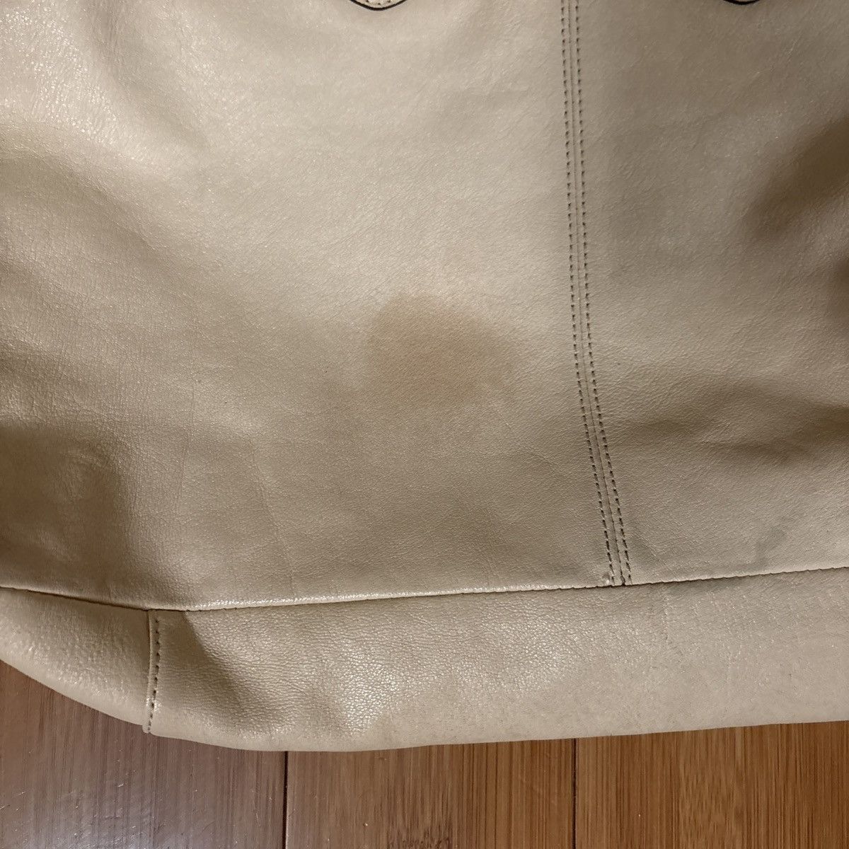 Coach Coach | Vintage Ashley Cream Leather Caryall Top Handle Size ONE SIZE - 4 Thumbnail