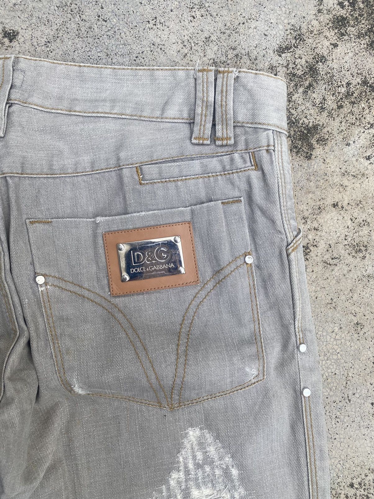Designer × Dolce & Gabbana Dolce & Gabbana Boro Slim Fit Jeans Size US 32 / EU 48 - 14 Thumbnail