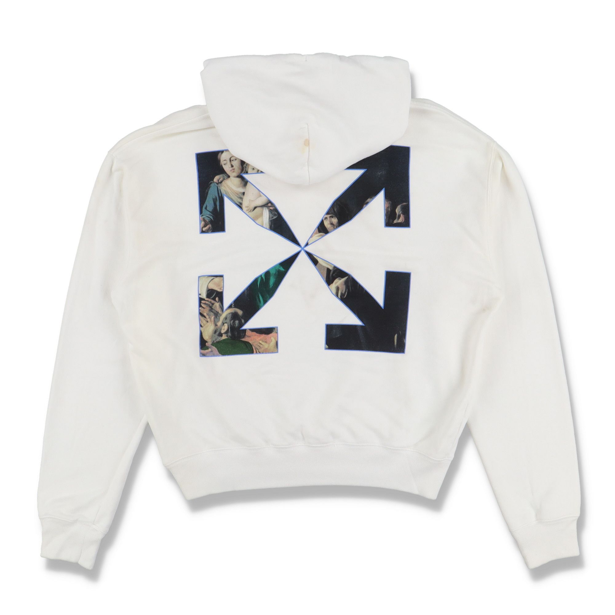 Off-White White Caravaggio Arrows Oversized Hoodie Size M / US 6-8 / IT 42-44 - 8 Thumbnail