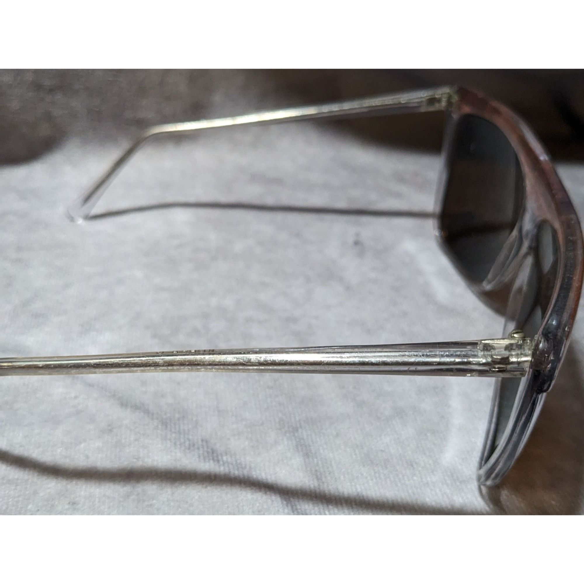 Other Clear And Brown Retro Chunky Korean Sunglasses Size ONE SIZE - 5 Thumbnail