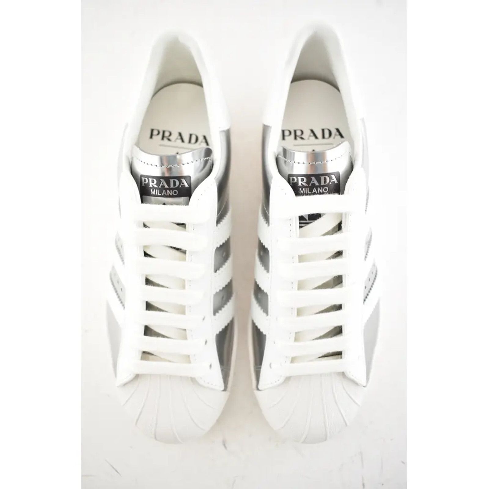 Prada Superstar Low Top Flat Trainer Sneaker Mens 4 Women 6 / 7 Size US 6 / IT 36 - 6 Thumbnail