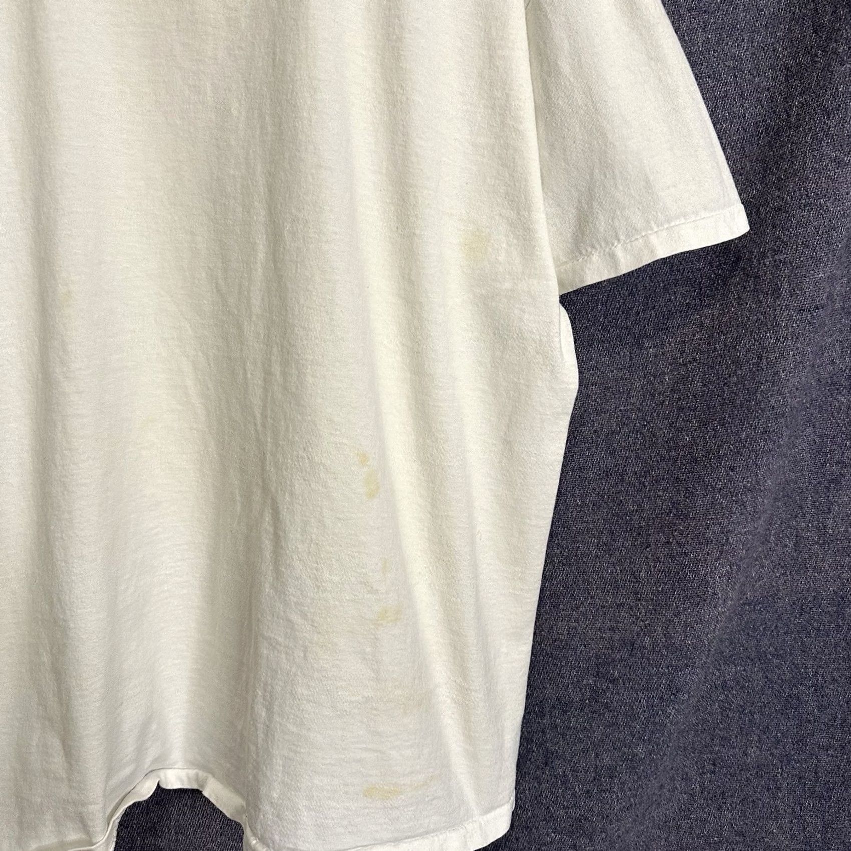 Delta VINTAGE 1990s You Might Be A Redneck If Distressed T Shirt Delta XL White Cotton Men Short Sleeve Crew Neck Graphic 90s USA Art - Mens Size US XL / EU 56 / 4 - 7 Thumbnail