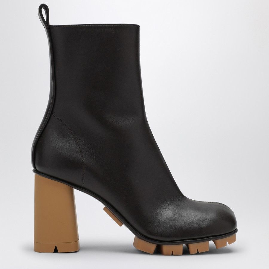 o1d2blof0824 Leather Boots in Dark Brown