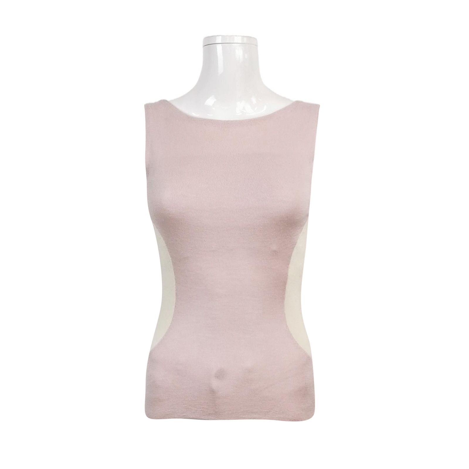 Dior Dior Cashmere Silk Blend Color Block Tank US4 Size S / US 4 / IT 40 - 1 Thumbnail
