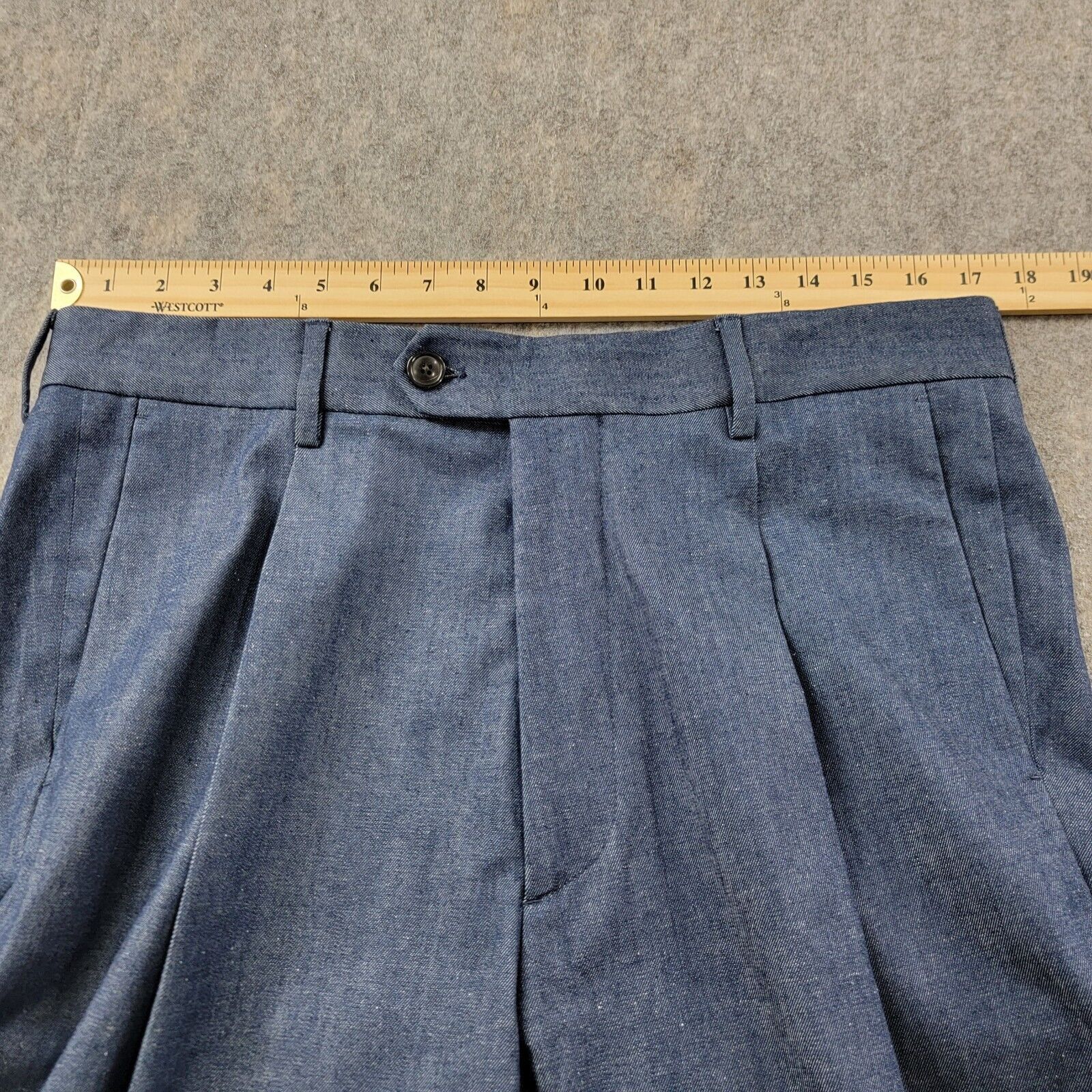 Todd Snyder Todd Snyder Cotton Silk Denim Madison Suit Pants Size US 33 - 4 Thumbnail
