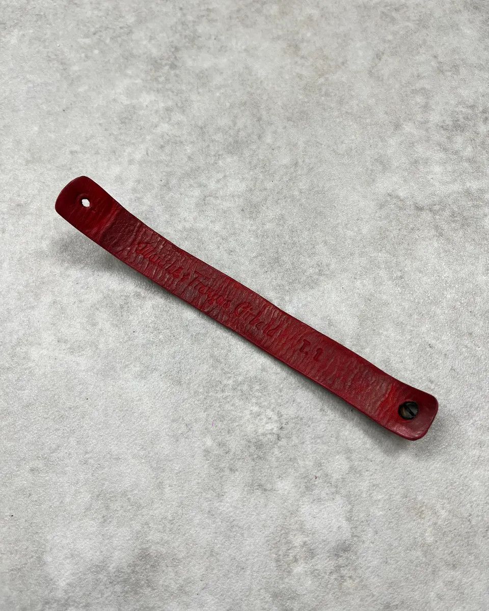 Marithe + Francois Girbaud Marithé + François Girbaud Red Studded Leather Bracelet Size ONE SIZE - 6 Thumbnail
