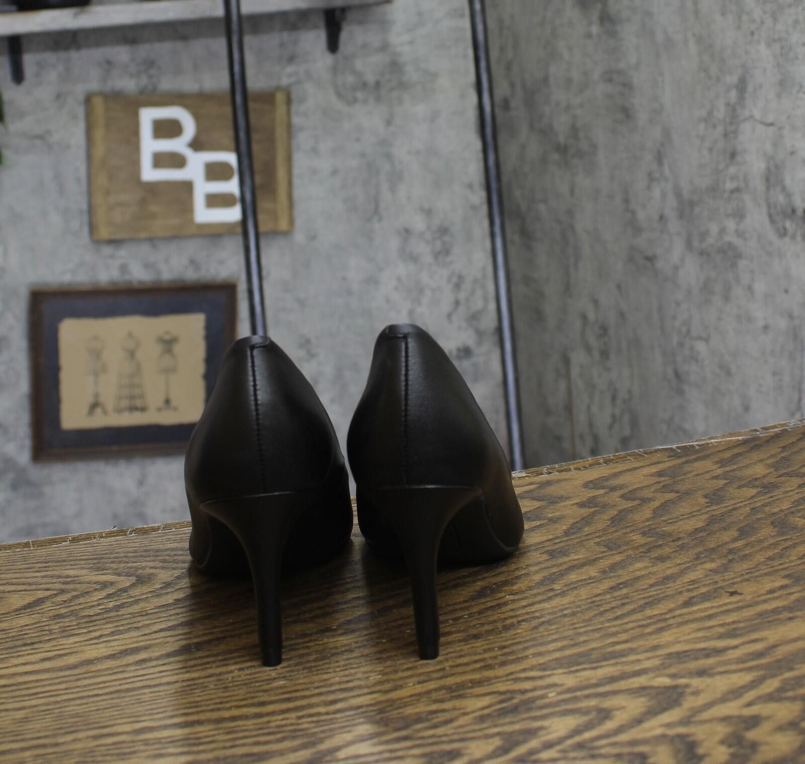 Other Nwt On 34th Slip On Pumps 10018690100 Black Leather 9m Size US 9 / IT 39 - 4 Thumbnail