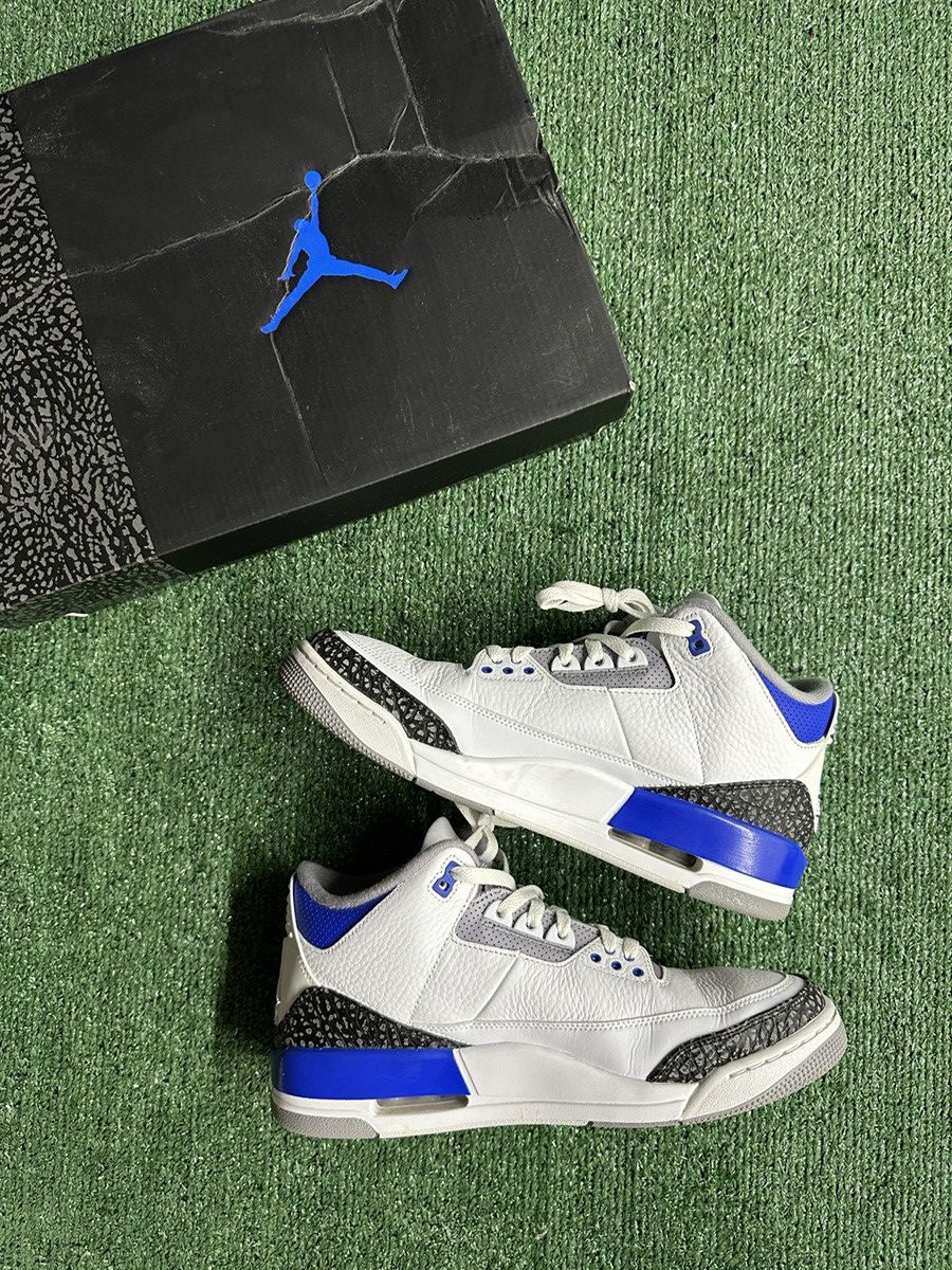 Jordan Brand Air Jordan 3 Retro Racer Blue Size US 12 / EU 45 - 1 Thumbnail