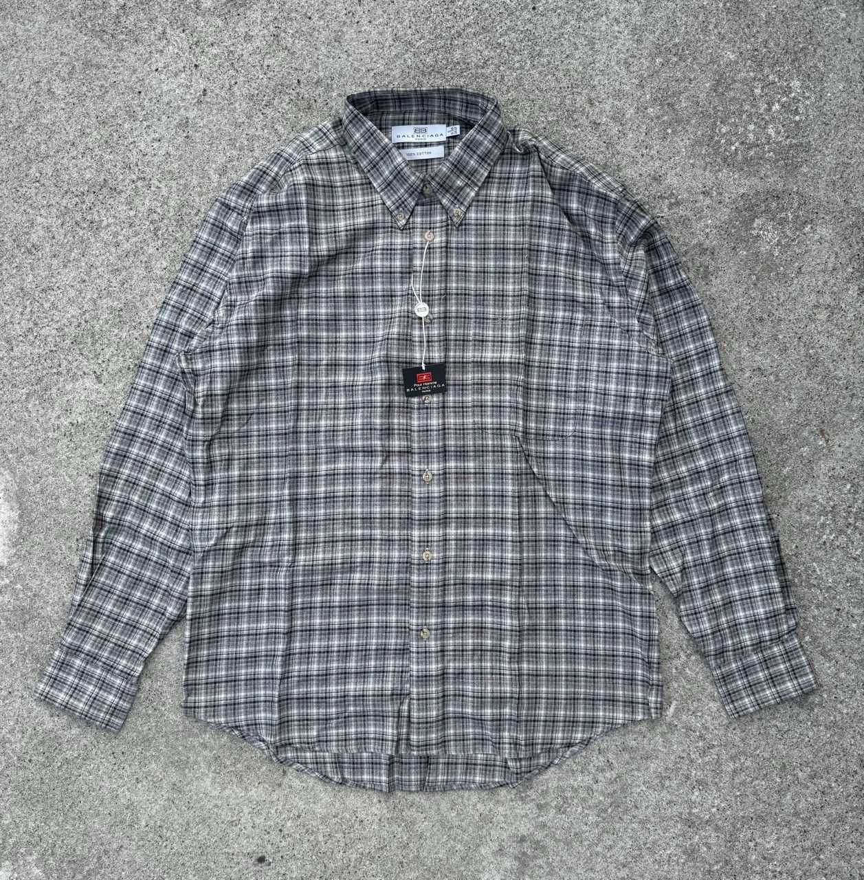 Balenciaga Balenciaga - Vintage Flannel Shirt Size US XXL / EU 58 / 5 - 1 Thumbnail