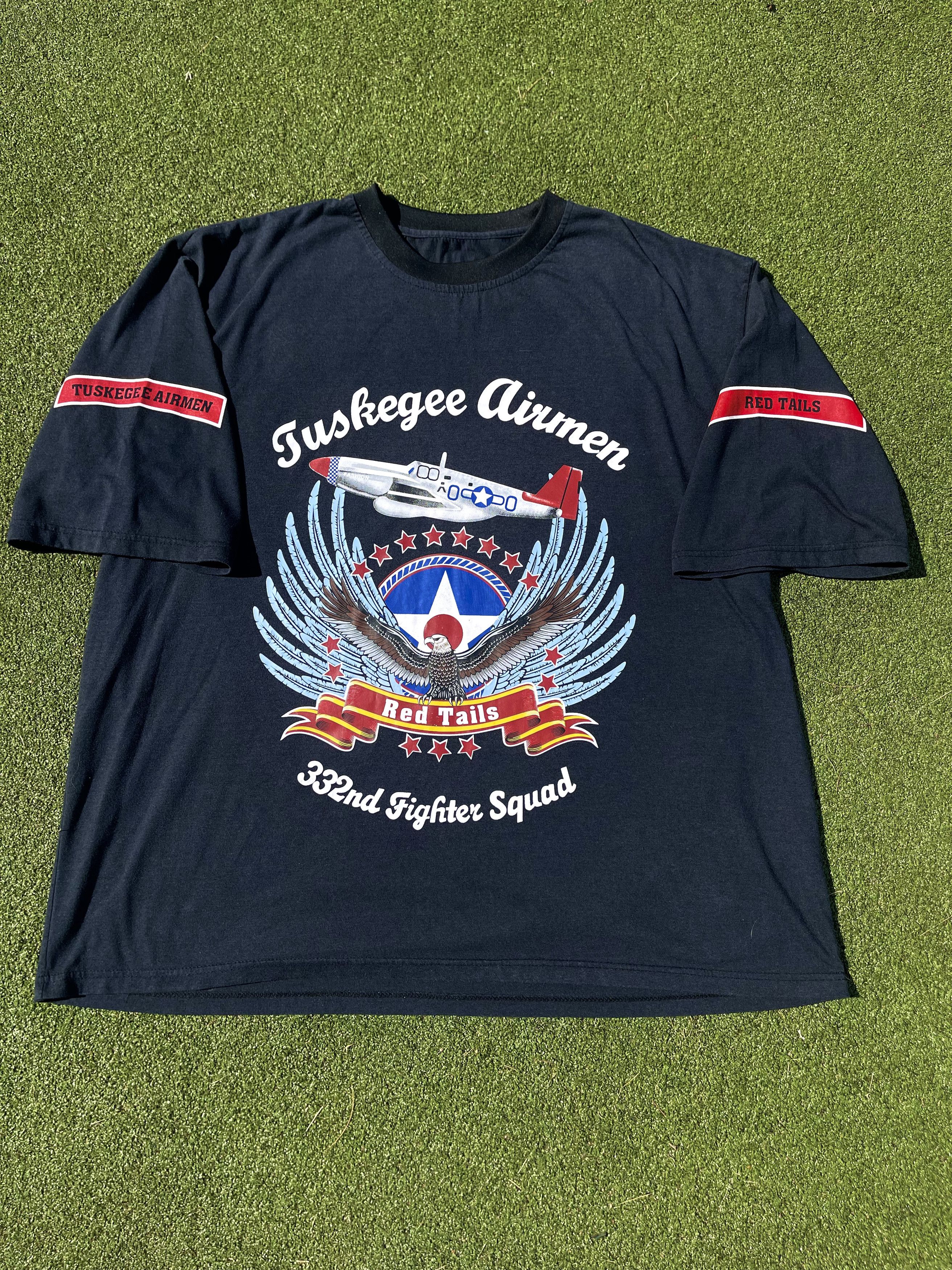 Rap Tees × Vintage Tuskegee Airmen Vintage Black History 90's Rap T-Shirt Size US XXL / EU 58 / 5 - 1 Thumbnail