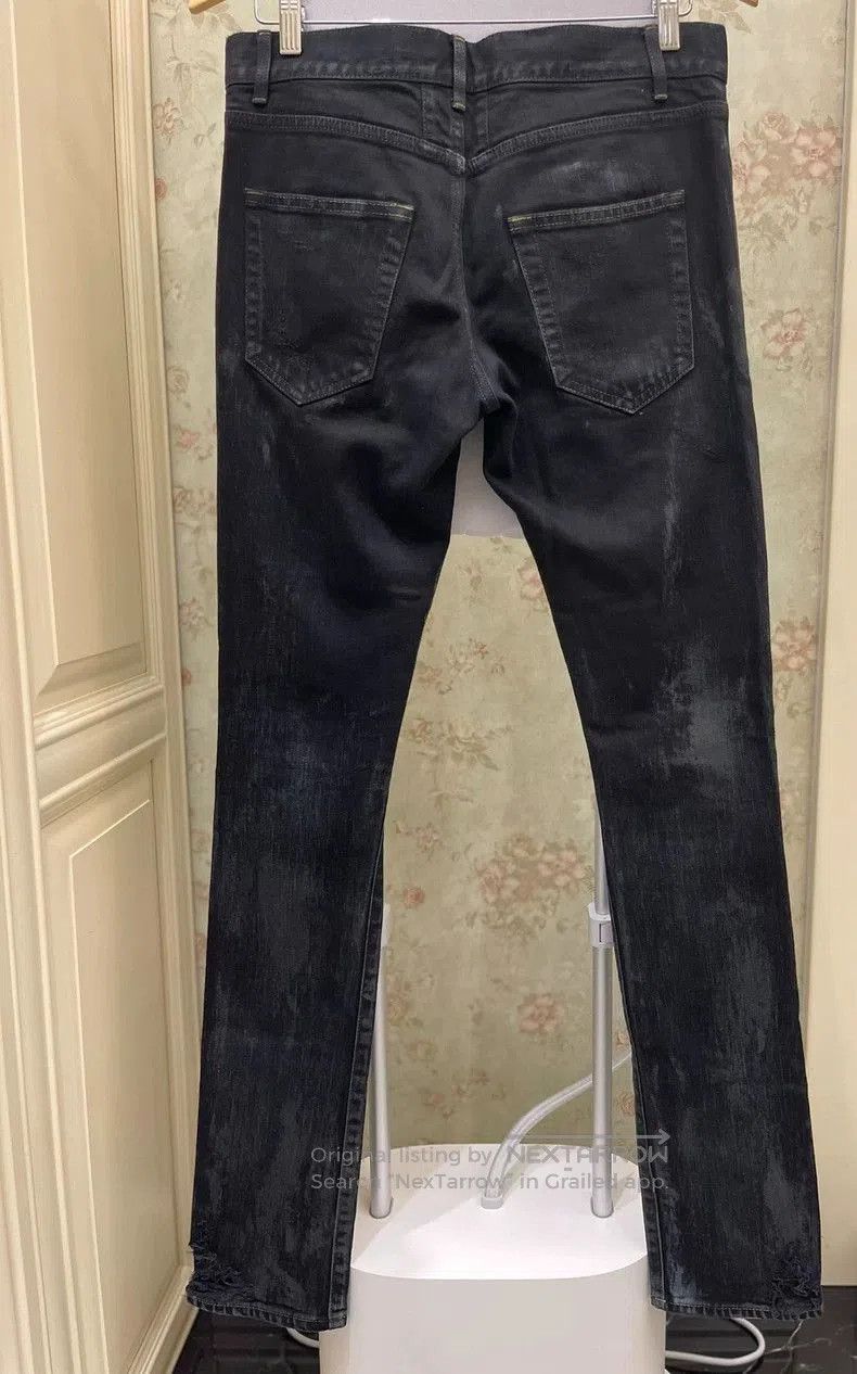 Saint Laurent Paris YSL SLP Distressed Denim Jeans D02. Size US 30 / EU 46 - 5 Thumbnail