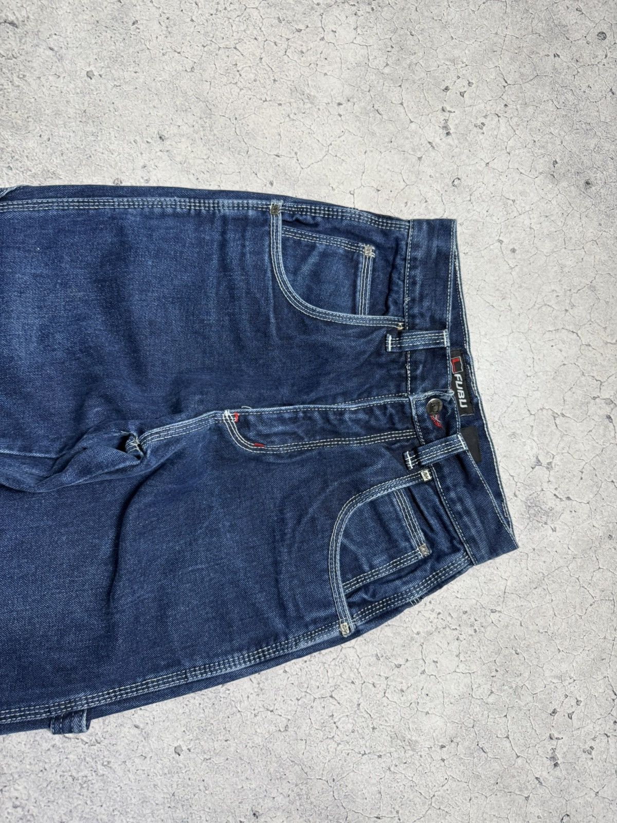 Fubu Vintage Fubu Cargo Rap Baggy Jeans Denim Hype Size US 28 / EU 44 - 4 Thumbnail