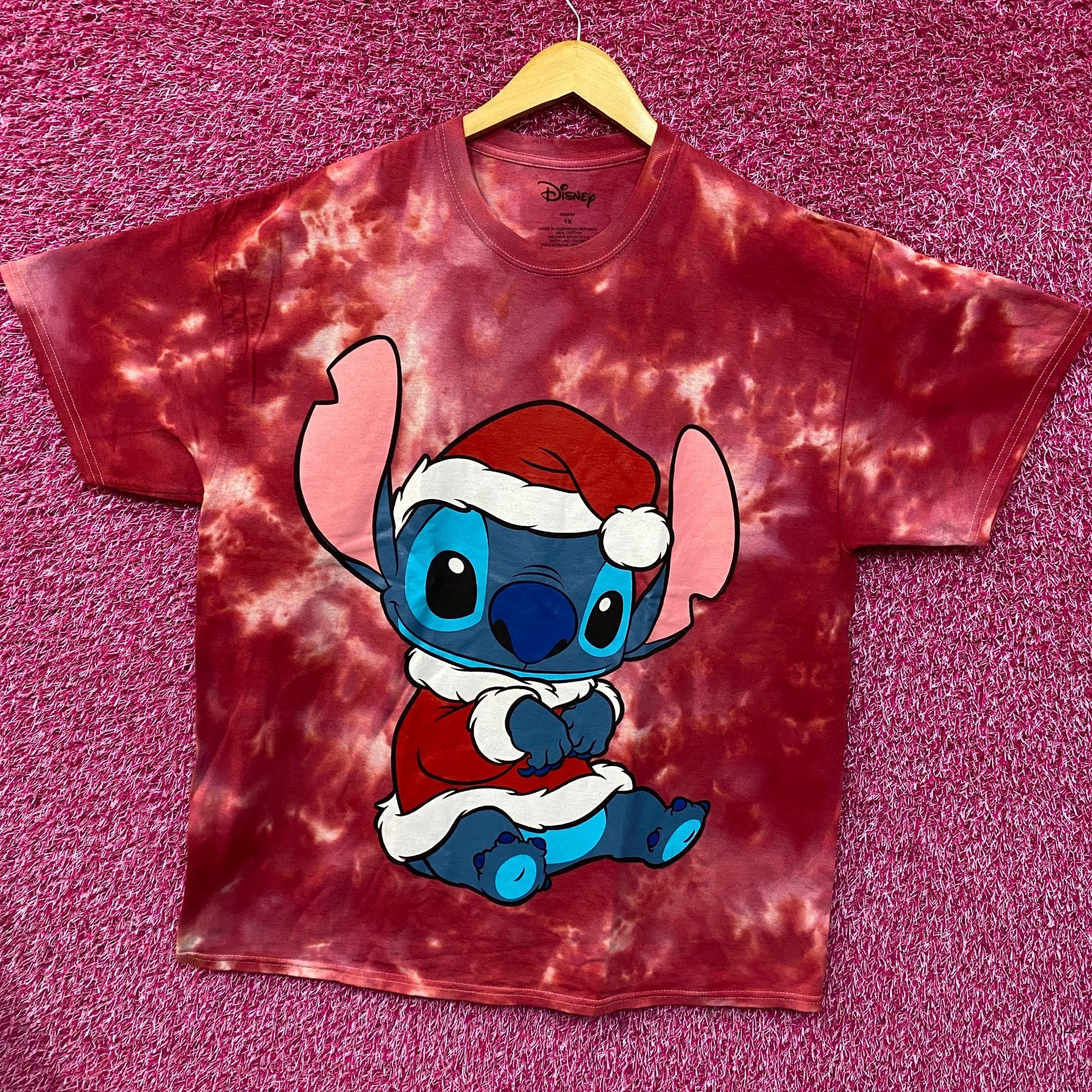 Disney Disney Lilo & Stitch Christmas Santa Clause Stitch Tie Dye T Size US XL / EU 56 / 4 - 2 Thumbnail