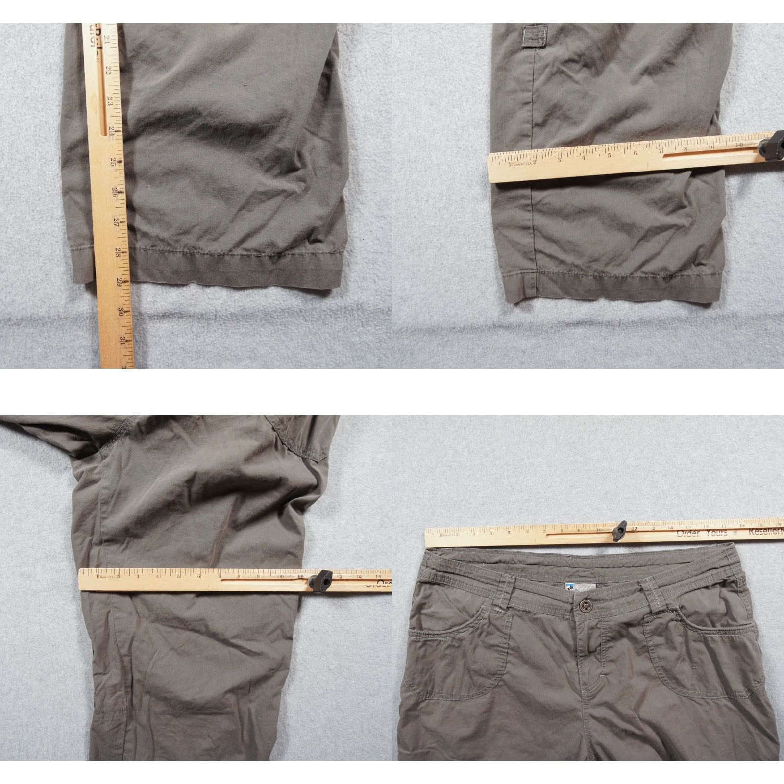Vintage Kuhl Pants Womens 14 Short Gray Roll Up Leg Outdoors Hike Camp Ladies Rectangular? (Need to ensure exact allowed words) Size 36" / US 14 / IT 50 - 9 Thumbnail